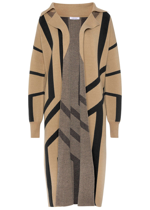 Abstract Graphic Duster - Black & Off White